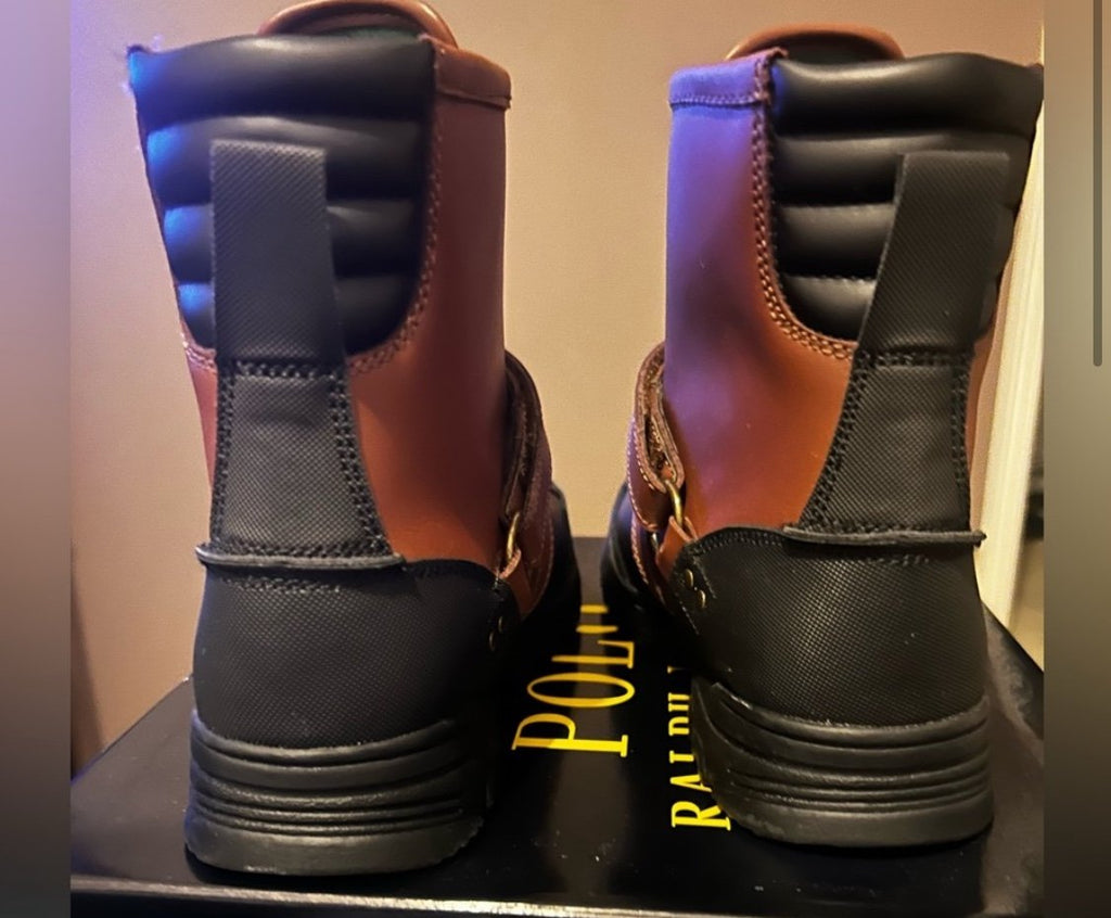 Polo Double Zipper Logo Hi Boots