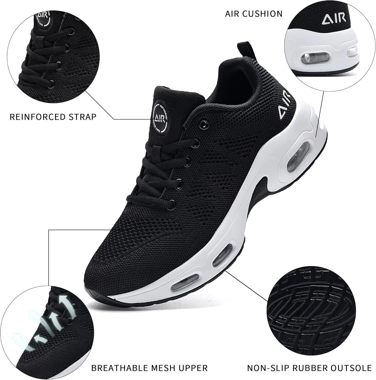 Women's Air Running Shoes Walking Tennis Sneakers